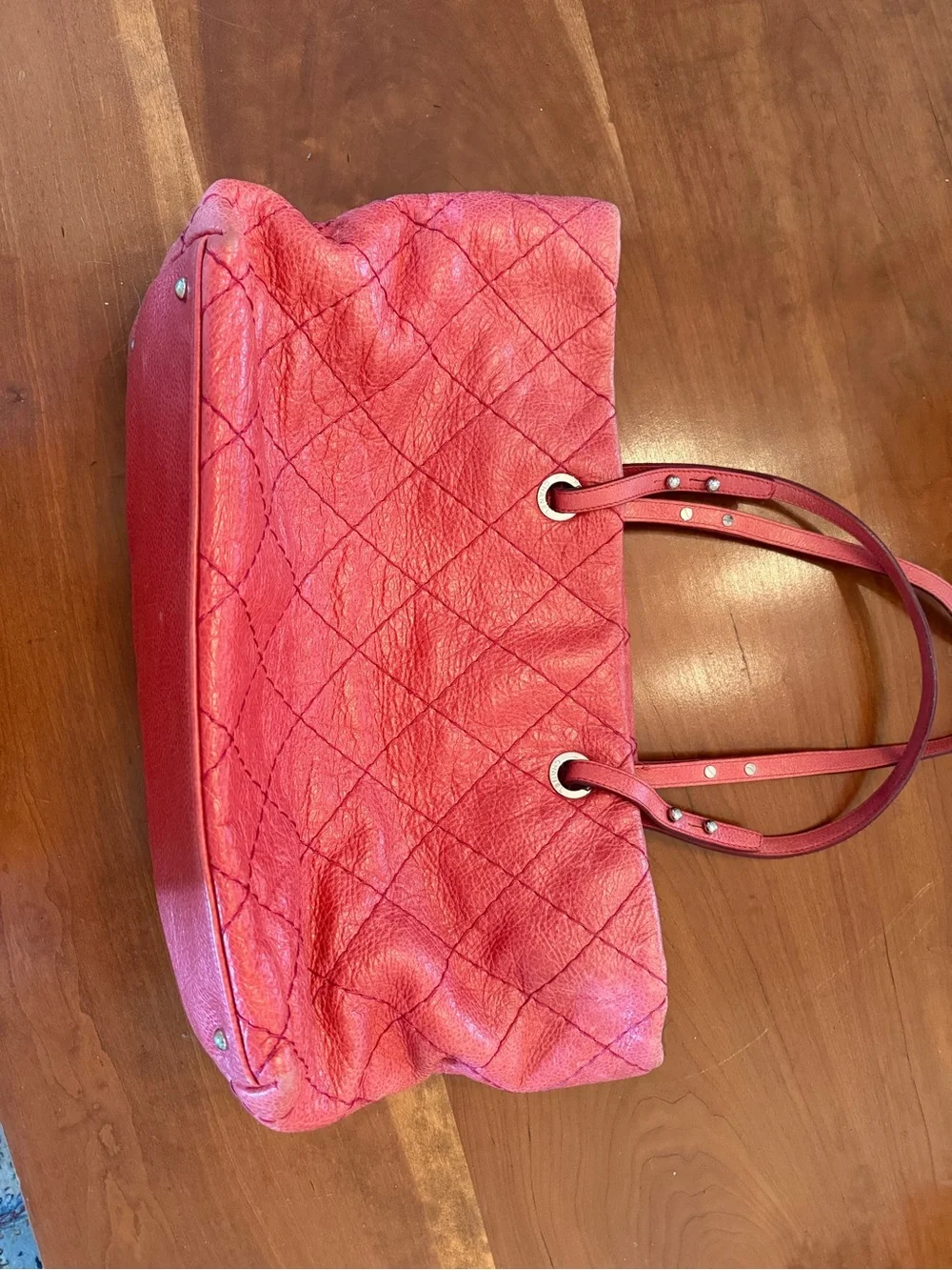 Chanel Large On the Road Tote Pink Leather Bag
